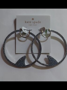 Kate Spade New York "California Dreaming" shark hoops.